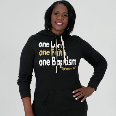 one Lord one Faith one Baptism Hoodie Dress